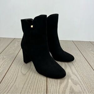 Charter Club Women's Matildaa Dress Booties 8.5M Black Micro Fabric